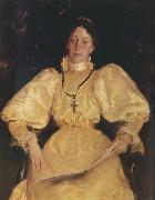 Golden noblewoman, William Merritt Chase
